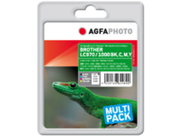 AgfaPhoto APB1000SETD Ink. rpl LC970 Set. LC1000 Set APB1000SETD