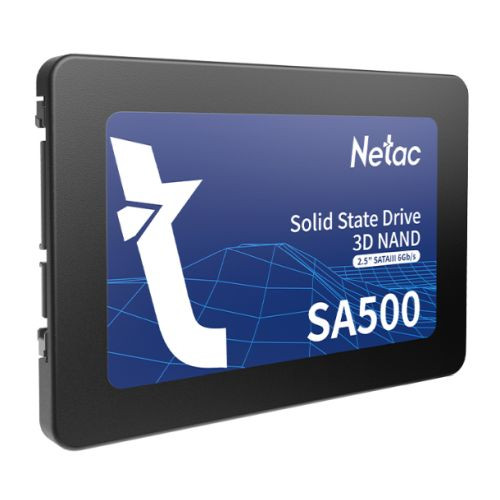 Netac 256Gb Sa500 Ssd 2.5" Sata3 3D Tlc Nand R/W 520/450 Mb/S 7Mm NT01SA500-256-S3X