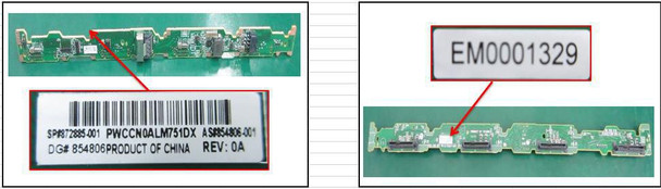 Hewlett Packard Enterprise 872885-001-RFB 4-LFF SAS backplane for HPE 872885-001-RFB