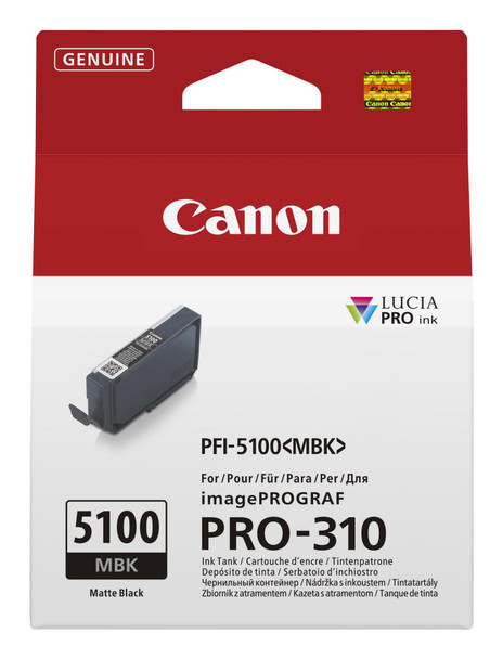 Canon 6951C001 Pfi-5100 Mbk Ink Cartridge 1 6951C001