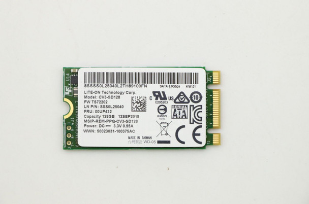 Lenovo 00UP432 SSD ASM 128GB M.2 2242 SATA6G 00UP432