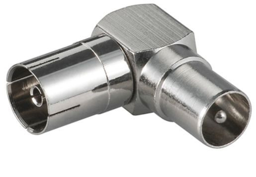 MicroConnect COAXADAPTERA Coxial Angled Adapter F/M COAXADAPTERA