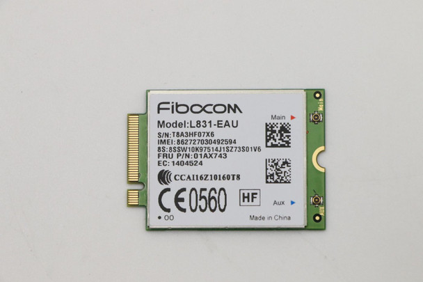 Lenovo 01AX743-RFB Fibocom L831-EAU 4G LTE Mob. 01AX743-RFB