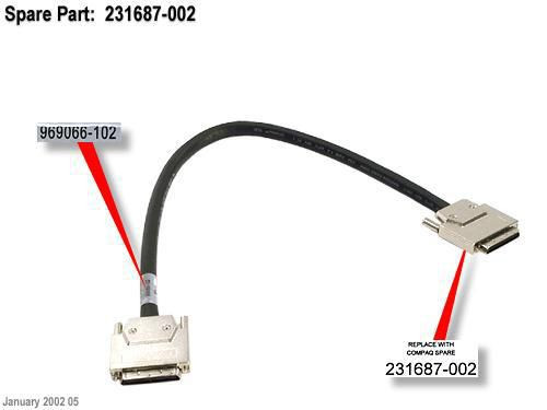Hewlett Packard Enterprise 231687-002-RFB MSL5026 LIBRARY .5M HD SCSI 231687-002-RFB