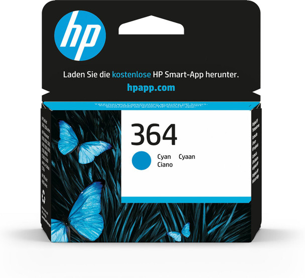 HP CB318EE#BA1 Ink Cartridge No 364 Cyan CB318EE#BA1
