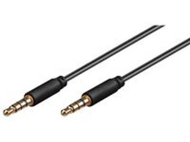 MicroConnect IPOD011 3.5mm 4-pin 0.5m M-M Black IPOD011