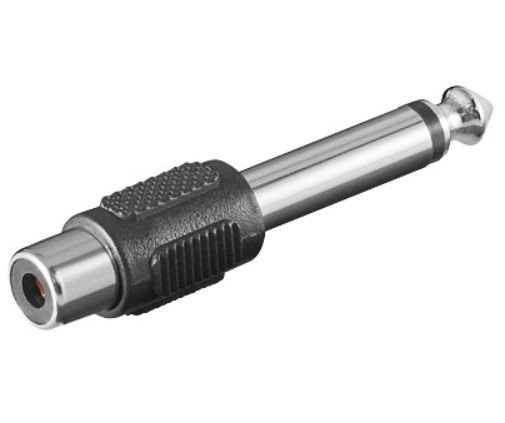 MicroConnect AUDANG Adapter 6.3mm - RCA M-F AUDANG