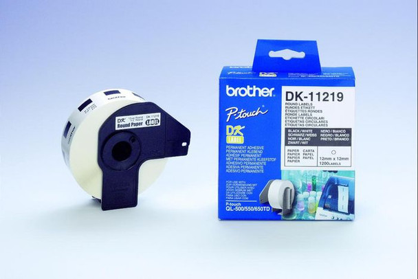 Brother DK11219 Round Labels 12mm DK11219 Brother DK11219 Round Labels 12mm DK11219