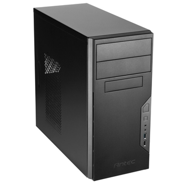 Antec  VSK-3000B-U3 2-Bay Micro-Atx Black Case 9Cm Fan With Usb3.0 Black Interior 0-761345-92025-4