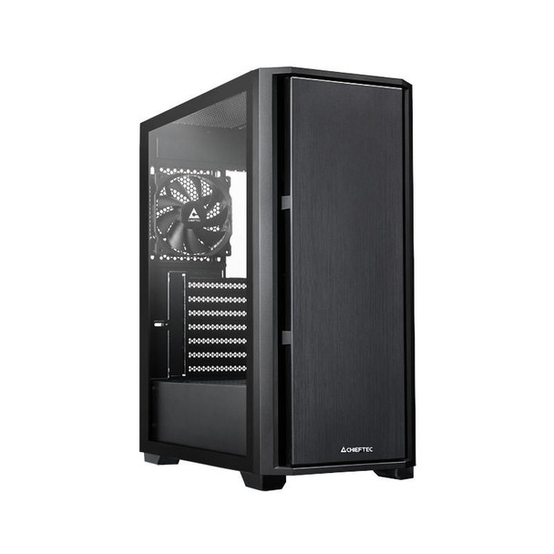 Chieftec AS-02B-TG-OP Computer Case Midi Tower Black AS-02B-TG-OP