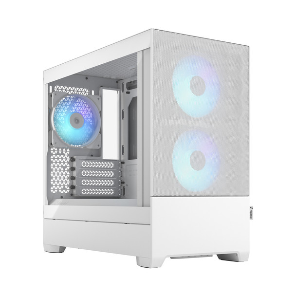 Fractal Design Pop Mini Air Mini Tower PC White micro ATX Mini-ITX Steel Tempere FD-C-POR1M-01