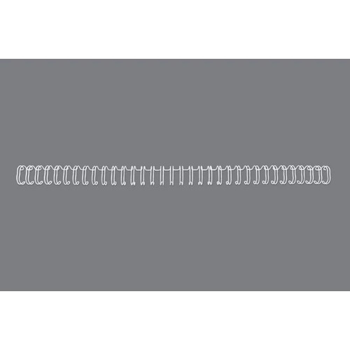 GBC RG810870 White 12.5mm A4 White Binding Wires Pack of 100 RG810870