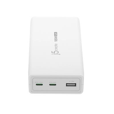 J5create 185W Gan Pd 3.1 Usb-C 3-Port Charger  JUP37185W-FN