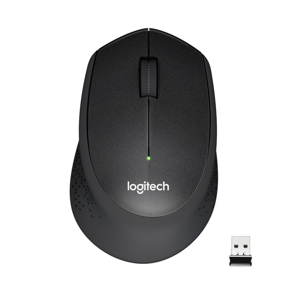 Logitech M330 SILENT PLUS Right-hand Mechanical RF Wireless 1000 DPI Black 910-004909