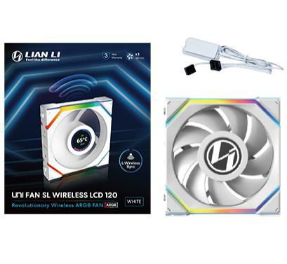 Lian Li 12SLLCD1W1W Uni Fan Sl Wireless Lcd 120 12SLLCD1W1W