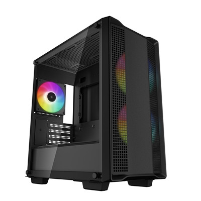 Deepcool Cc360 Argb Micro Atx Case With Tempered Glass Side Window Panel 1 X Usb R-CC360-BKAPM3-G-1