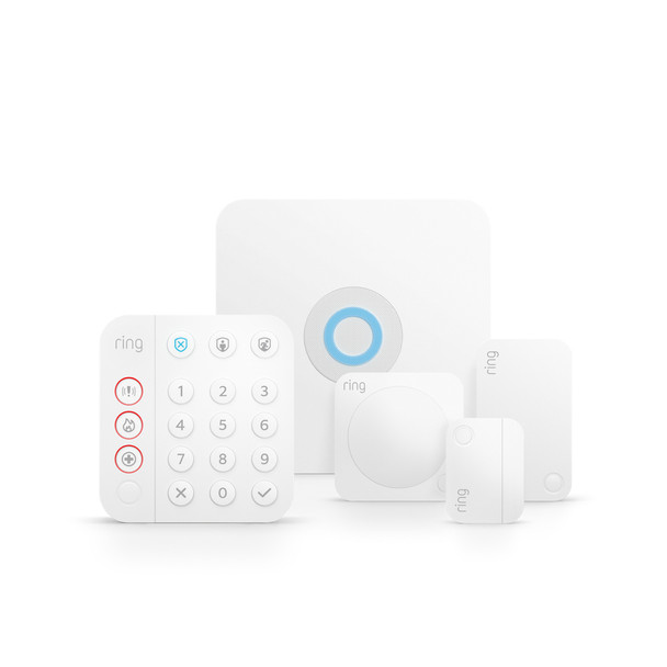 Ring Alarm Security Kit 5 piece - 2nd Generation White Smart Security B08L5TWL9D