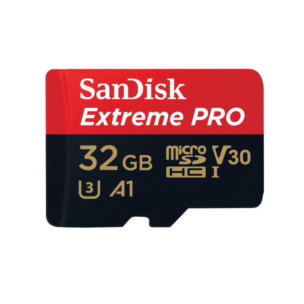 SanDisk Extreme Pro 32 GB MicroSDHC Class 10 UHS-I 100 MB/s 90 MB/s SDSQXCG-032G-GN6MA SanDisk Extreme Pro 32 GB MicroSDHC Class 10 UHS-I 100 MB/s 90 MB/s SDSQXCG-032G-GN6MA