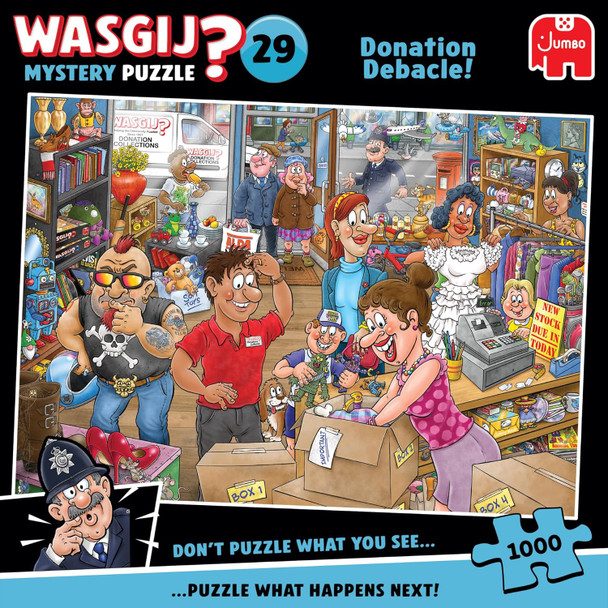 Wasgij 1000 Piece Jigsaw Puzzle Mystery 29 Donation Debacle 60292