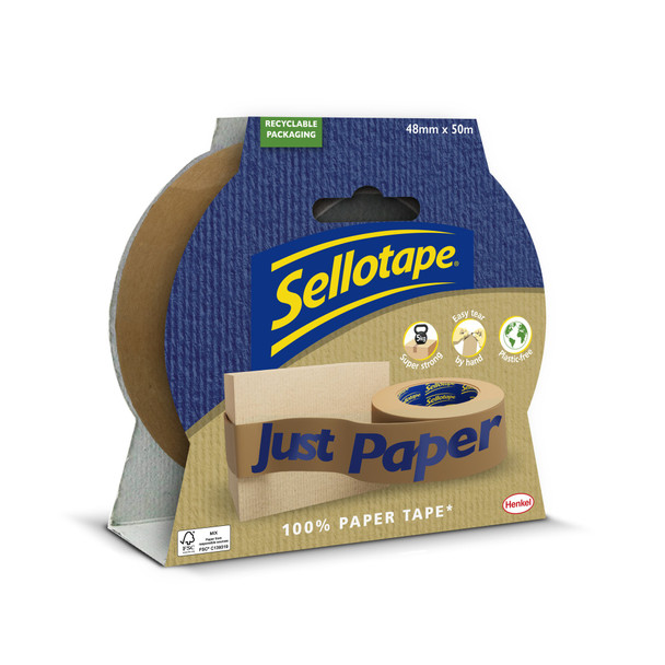 Sellotape Paper Tape 48Mm X 50M Brown Roll - 2997919 2997919 Sellotape Paper Tape 48Mm X 50M Brown Roll - 2997919 2997919