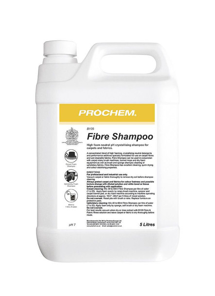 Prochem Fibre Shampoo for Carpets & Fabrics 5L 1010236 1010236 Prochem Fibre Shampoo for Carpets & Fabrics 5L 1010236 1010236