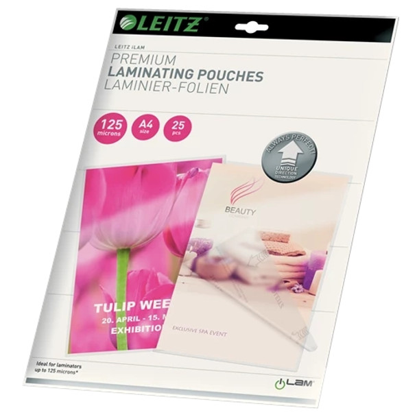 Leitz iLAM Premium Laminating Pouches with UDT A4 125 microns 74820000 74820000 Leitz iLAM Premium Laminating Pouches with UDT A4 125 microns 74820000 74820000