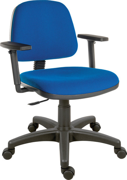 Ergo Blaster Medium Back Fabric Operator Office Chair With Height Adjustable Arm 1100BLU/0280 Ergo Blaster Medium Back Fabric Operator Office Chair With Height Adjustable Arm 1100BLU/0280