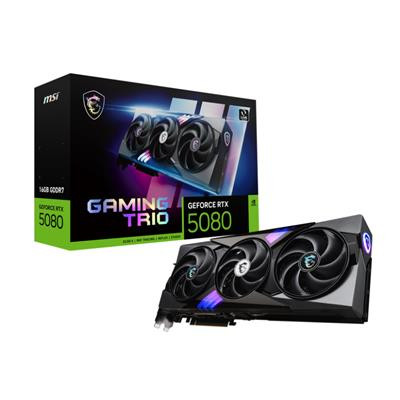 Msi GEFORCE RTX 5080 16G GAMING TRIO 16Gb Gddr7/Pci Express 5.0/2625Mhz/30000Mhz GEFORCE RTX 5080 16G GAMING TRIO