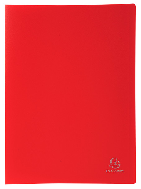 Exacompta A4 Display Book Soft Eco Polypropylene 20 Pocket Red 8525E Exacompta A4 Display Book Soft Eco Polypropylene 20 Pocket Red 8525E