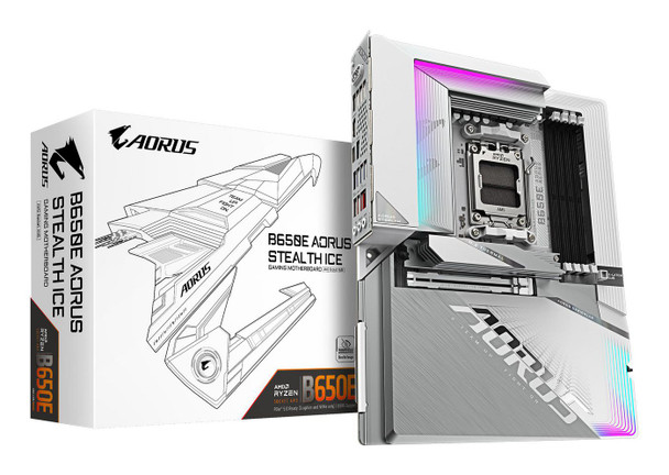 Gigabyte B650E AORUS STEALTH ICE Motherboard - Amd Ryzen 9000 B650E AORUS STEALTH ICE