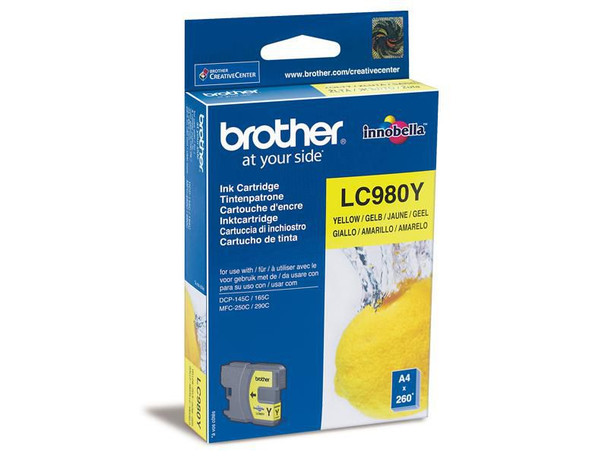 Brother LC980Y Ink Yellow Cartridge LC980Y