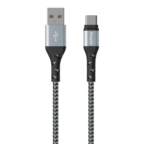 Energizer C520CKBK 2 m USB A USB C USB 2.0 Black Silver C520CKBK