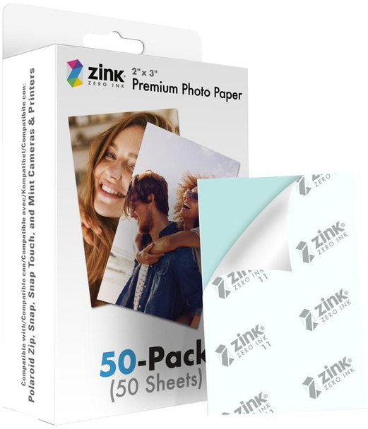 Polaroid ZINKPZ2X350 Zink Media 2X3" 20 Pack ZINKPZ2X350