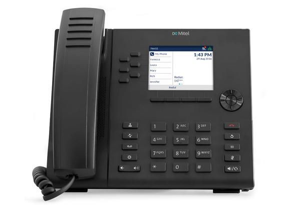 Mitel 50008384 6915 Ip Phone Black Lcd Wi-Fi 50008384