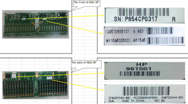 Hewlett Packard Enterprise 809948-001-RFB 24-bay SFF server backplane 809948-001-RFB