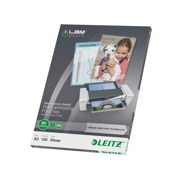 Leitz 74850000 Lamination pouch A3 UDT 80 mic 74850000