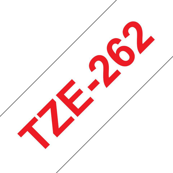 Brother TZE262 Tape Red on White 36mm TZE262