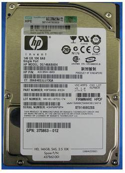 Hewlett Packard Enterprise 437862-001-RFB SPS-DRV SAS 146GB 2.5 10K 437862-001-RFB