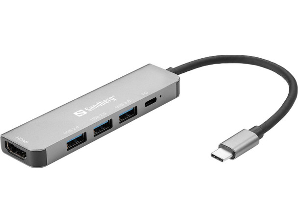 Sandberg 136-32 USB-C Dock HDMI+3xUSB+PD 100W 136-32
