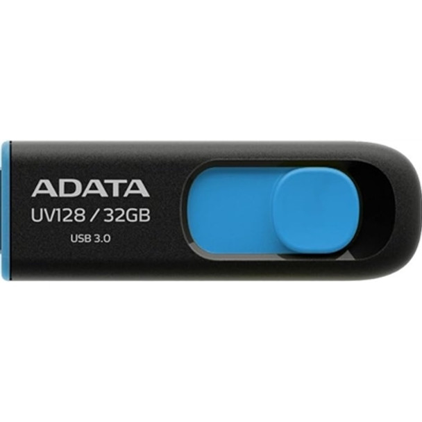 Adata Uv128 32Gb Usb 3.2 Gen 1 Flash Drive Black And Blue AUV128-32G-RBE
