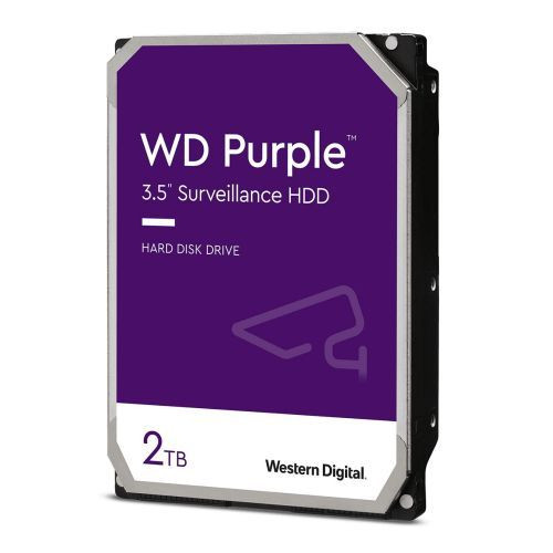 Wd 3.5" 2Tb Sata3 Purple Surveillance Hard Drive 64Mb Cache Oem WD23PURZ