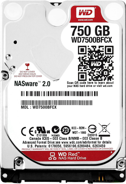 Western Digital WD7500BFCX-RFB WD Red 2.5" 750GB 24x7 WD7500BFCX-RFB