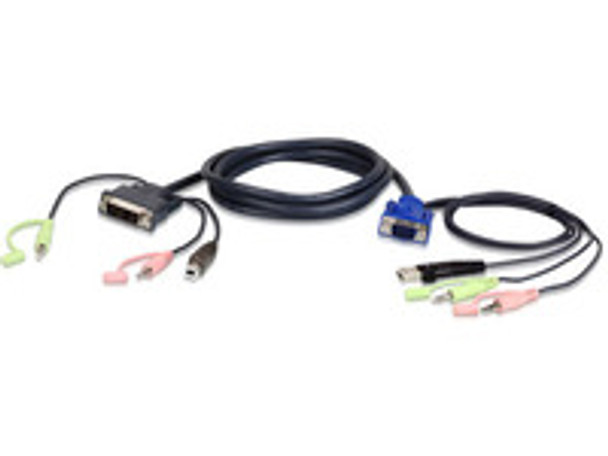 Aten 2L-7DX3U VGA USB to DVI KVM Cable 3m 2L-7DX3U