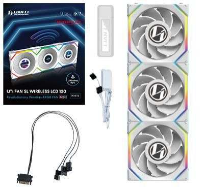 Lian Li 12RSLLCD1W3W Uni Fan Sl Wireless Lcd 120 12RSLLCD1W3W