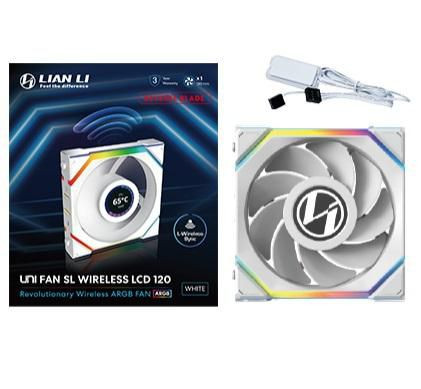 Lian Li 12RSLLCD1W1W Uni Fan Sl Wireless Lcd 120 12RSLLCD1W1W