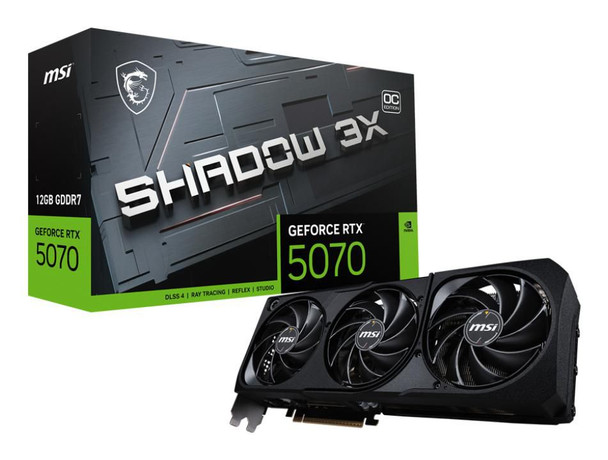 MSI RTX 5070 12G SHADOW 3X OC W 3X Oc Nvidia 12 Gb Gddr7 RTX 5070 12G SHADOW 3X OC