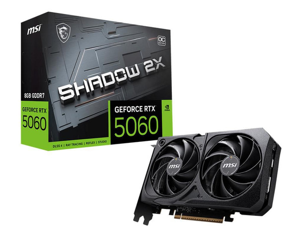 MSI RTX 5060 8G SHADOW 2X OC BULK Geforce Rtx 5060 8G Shadow 2X RTX 5060 8G SHADOW 2X OC BULK