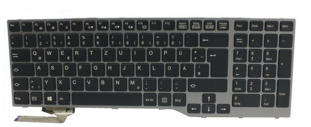 Fujitsu FUJ:CP681691-XX KEYBOARD BLACK W/ BL CZECH/SLO FUJ:CP681691-XX