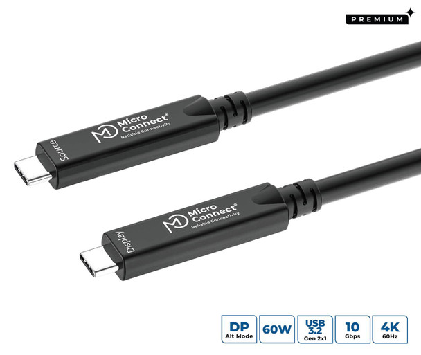 MicroConnect MC-USB3.2CC10-8K-OP Premium Optic Fiber USB-C 3.2 MC-USB3.2CC10-8K-OP