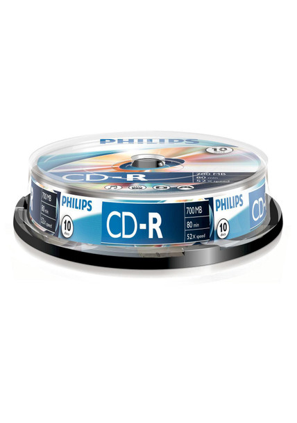 Philips CR7D5NB10/00 700MB/80min 52x. 10 CR7D5NB10/00